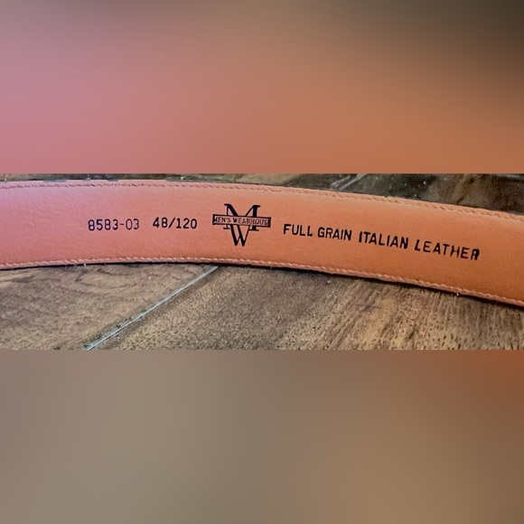 Mens Leather Dress Belt - Picture 3 of 3